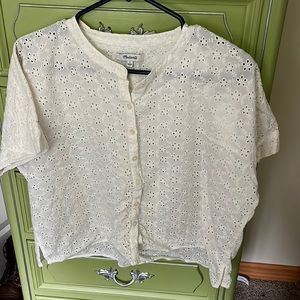 MADEWELL eyelet top